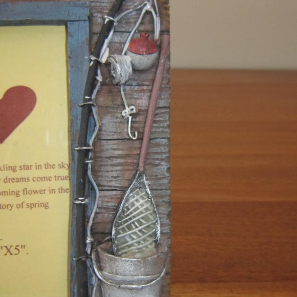 Fishing cabin retreat picture frame-fishing + Dog Lover’s angel mug, pet love - Picture 5 of 10